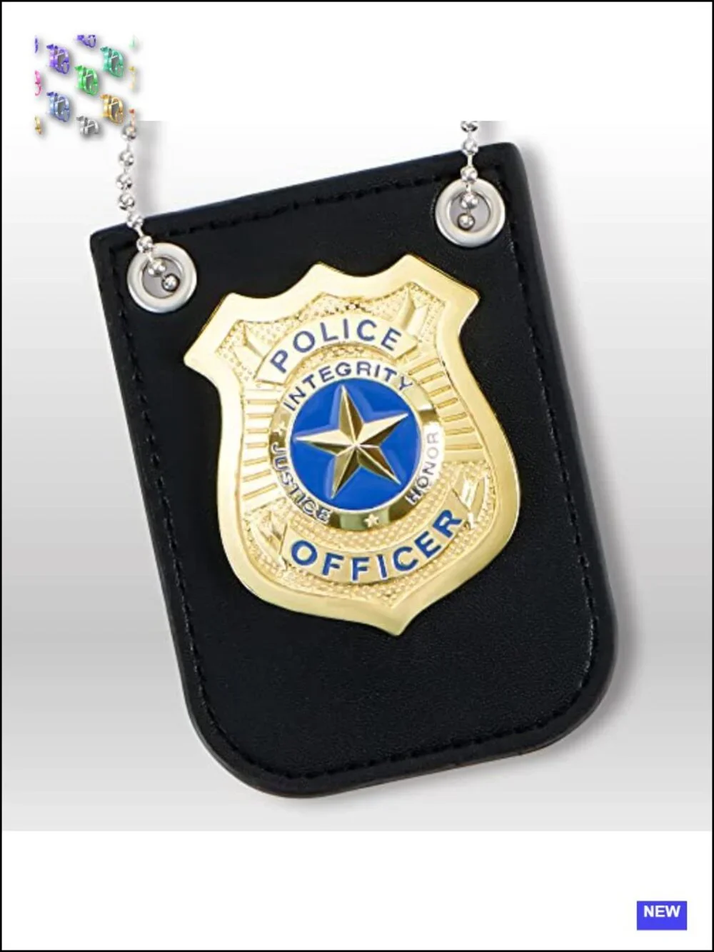 Police Costume Accessories Set - Handcuffs, Keys, Badge - Kids Role Play